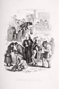 Nicholas parte hacia Yorkshire, ilustración de 